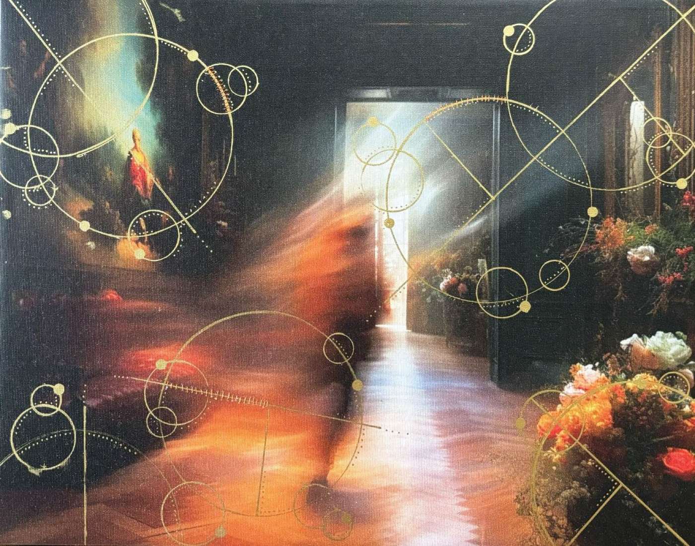 Avoid, original canvas, Avoidant Personality Disorder by Zelda Cavanaugh