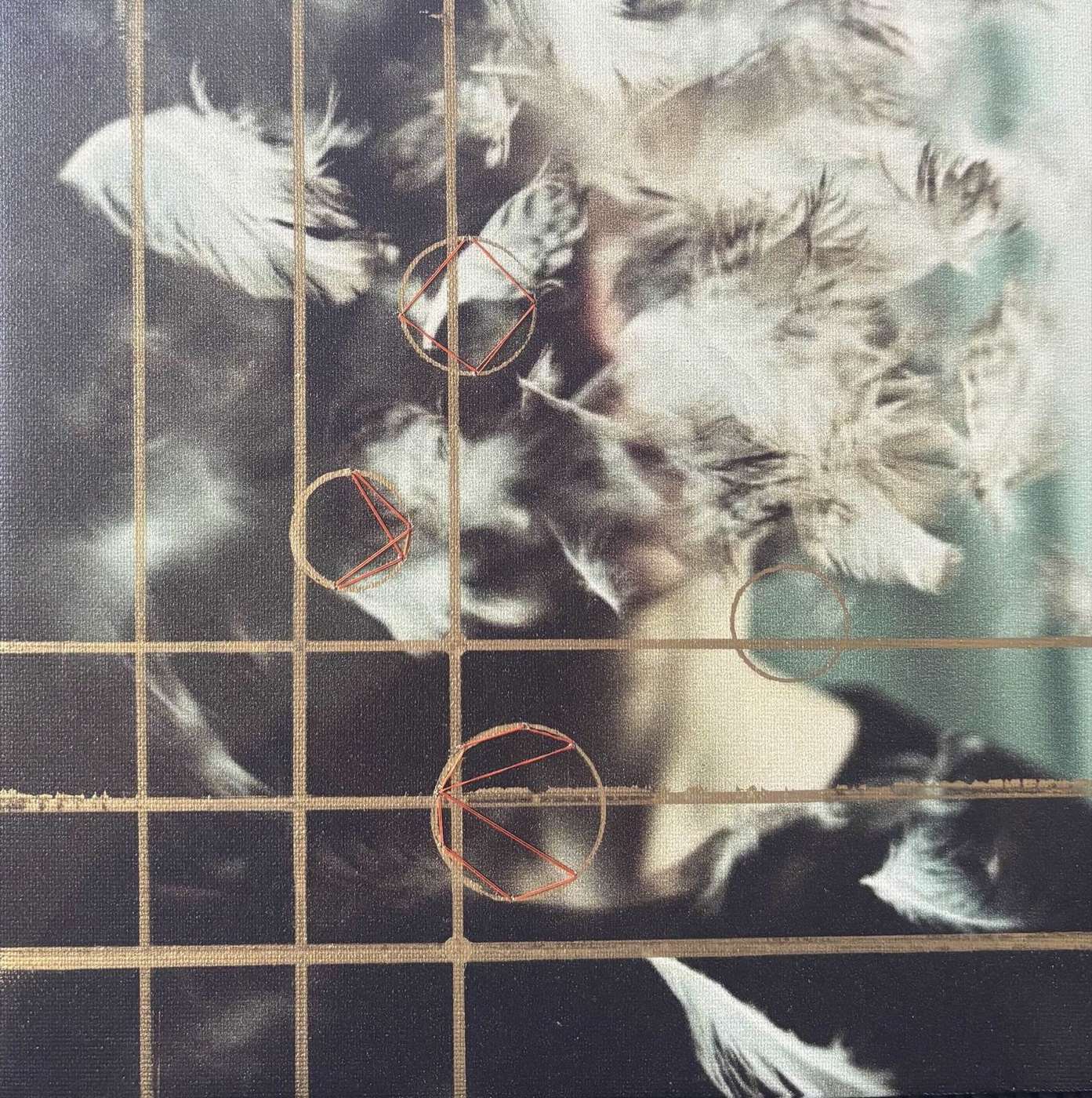 Feathers, original canvas, Phobias by Zelda Cavanaugh